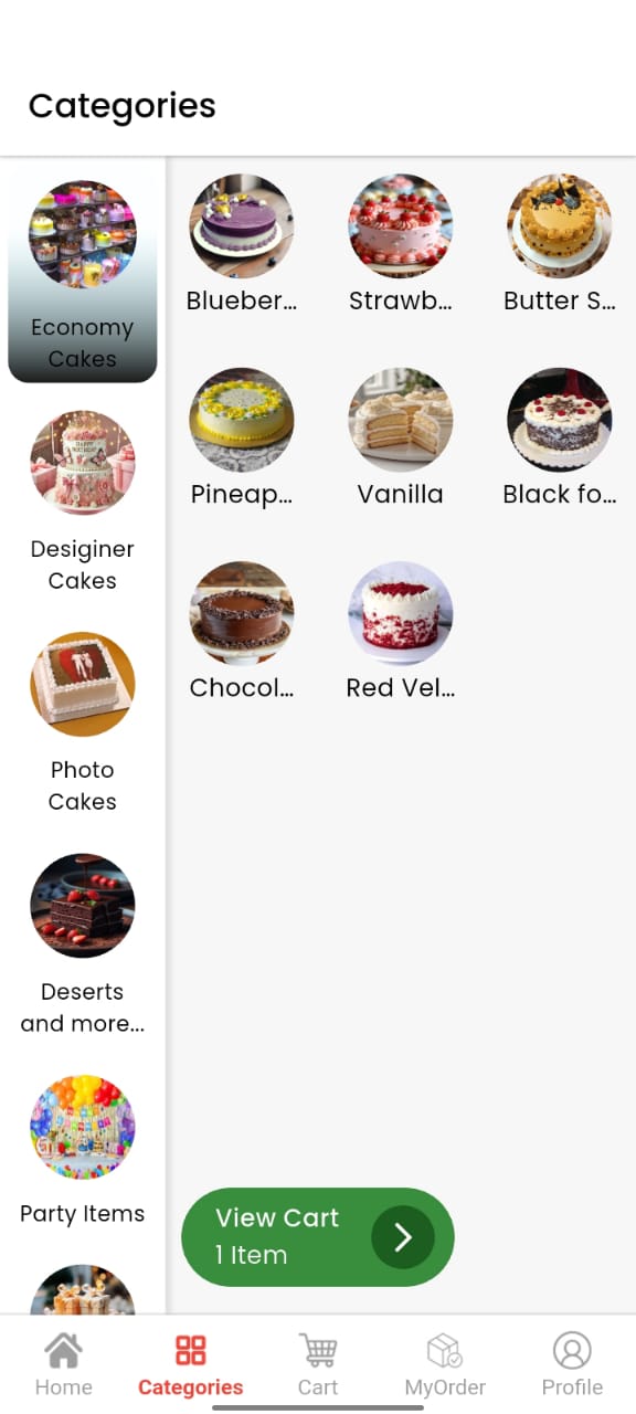 Caketo Categories